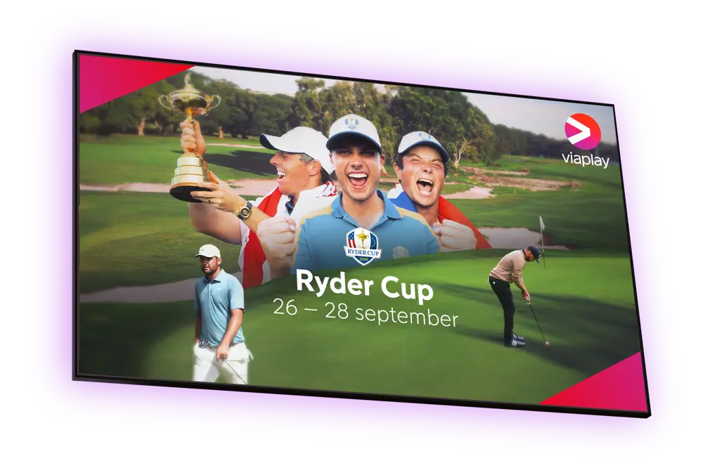 Aktuella golfspelare från Ryder Cup 2025 som du kan streama på Viaplay med Telia, helgen den 26–28 september 2025.