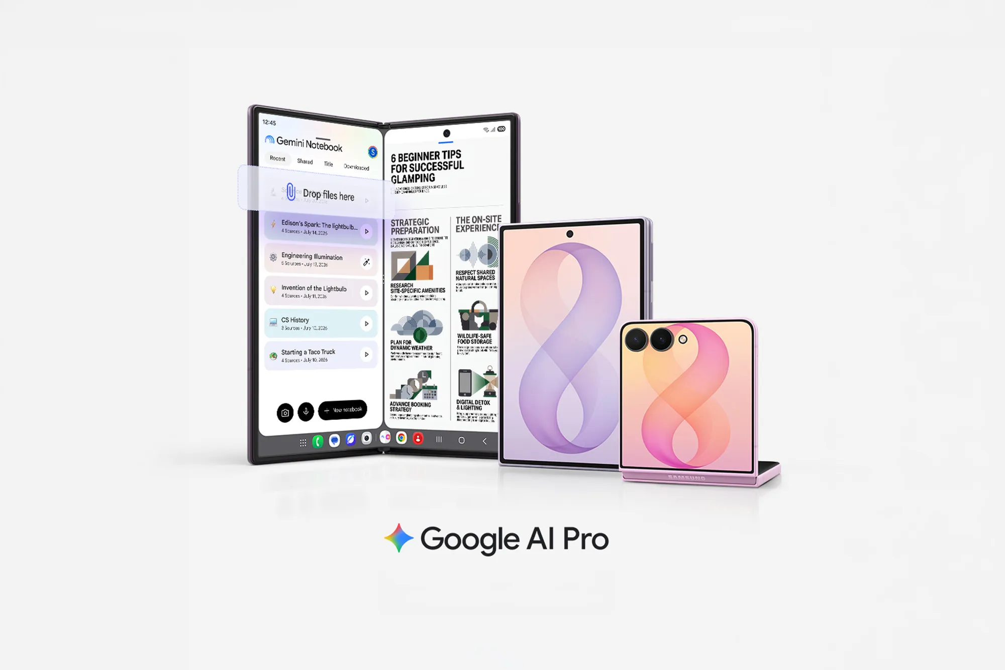 Samsung Galaxy Z Fold8 Ultra, Fold8 och Flip8 + Google AI Pro