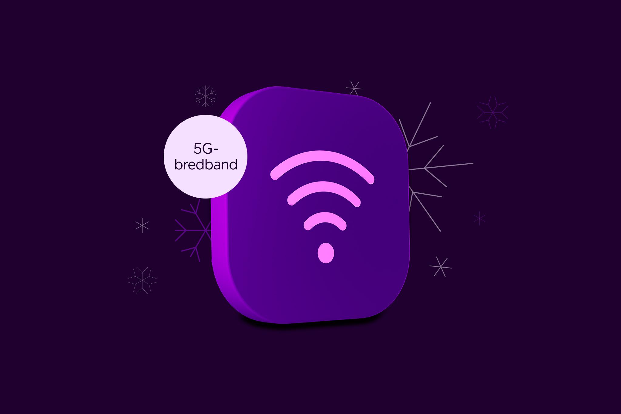 Köp vårt snabba, stabila och säkra 5G-bredband Mobilt bredband Hemma via 5G till kampanjpris under julen hos Telia.