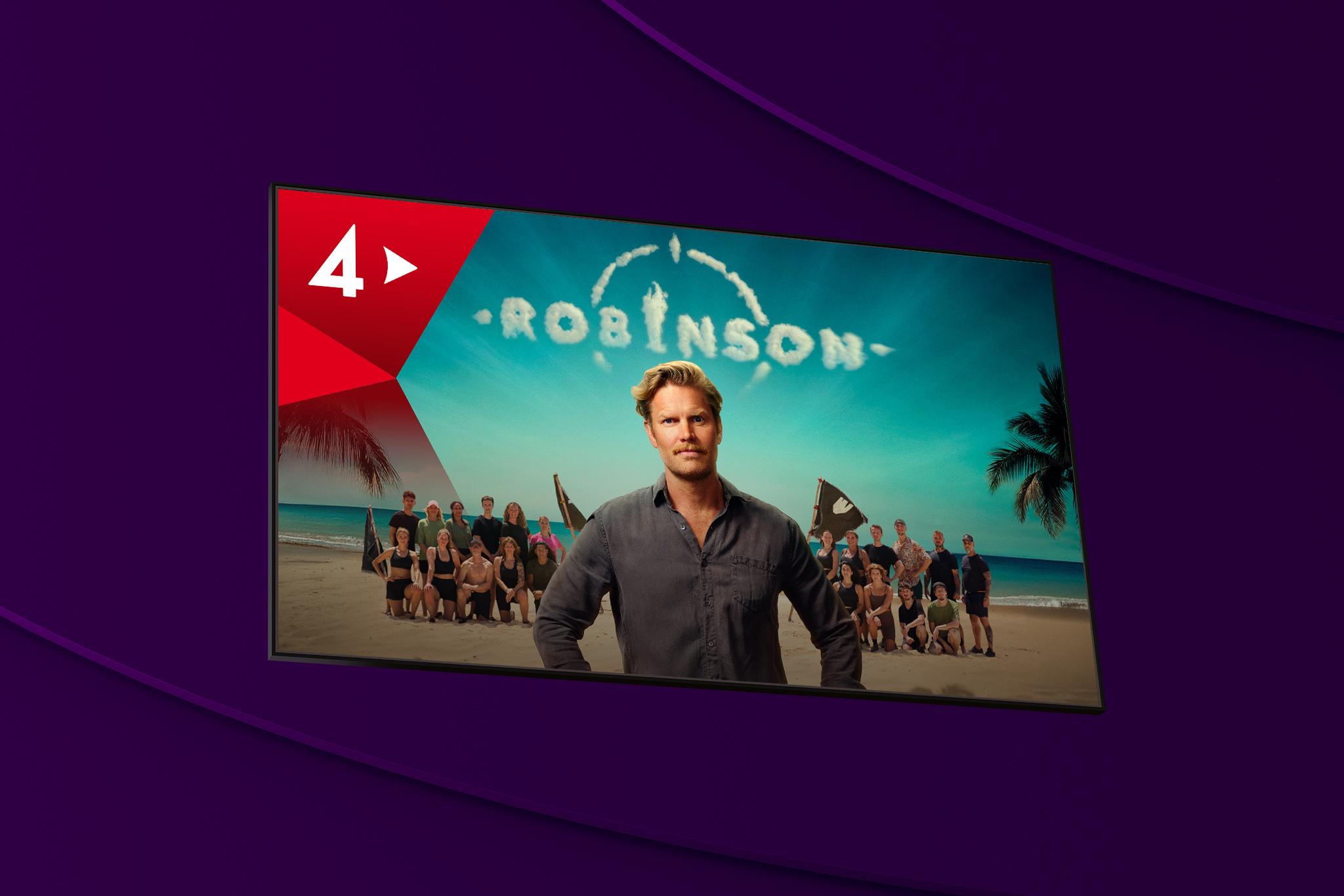 Programledaren i den nya säsongen, säsong 17 av Robinson som går att streama på TV4 Play och titta på TV4 från den 2 oktober 2025.