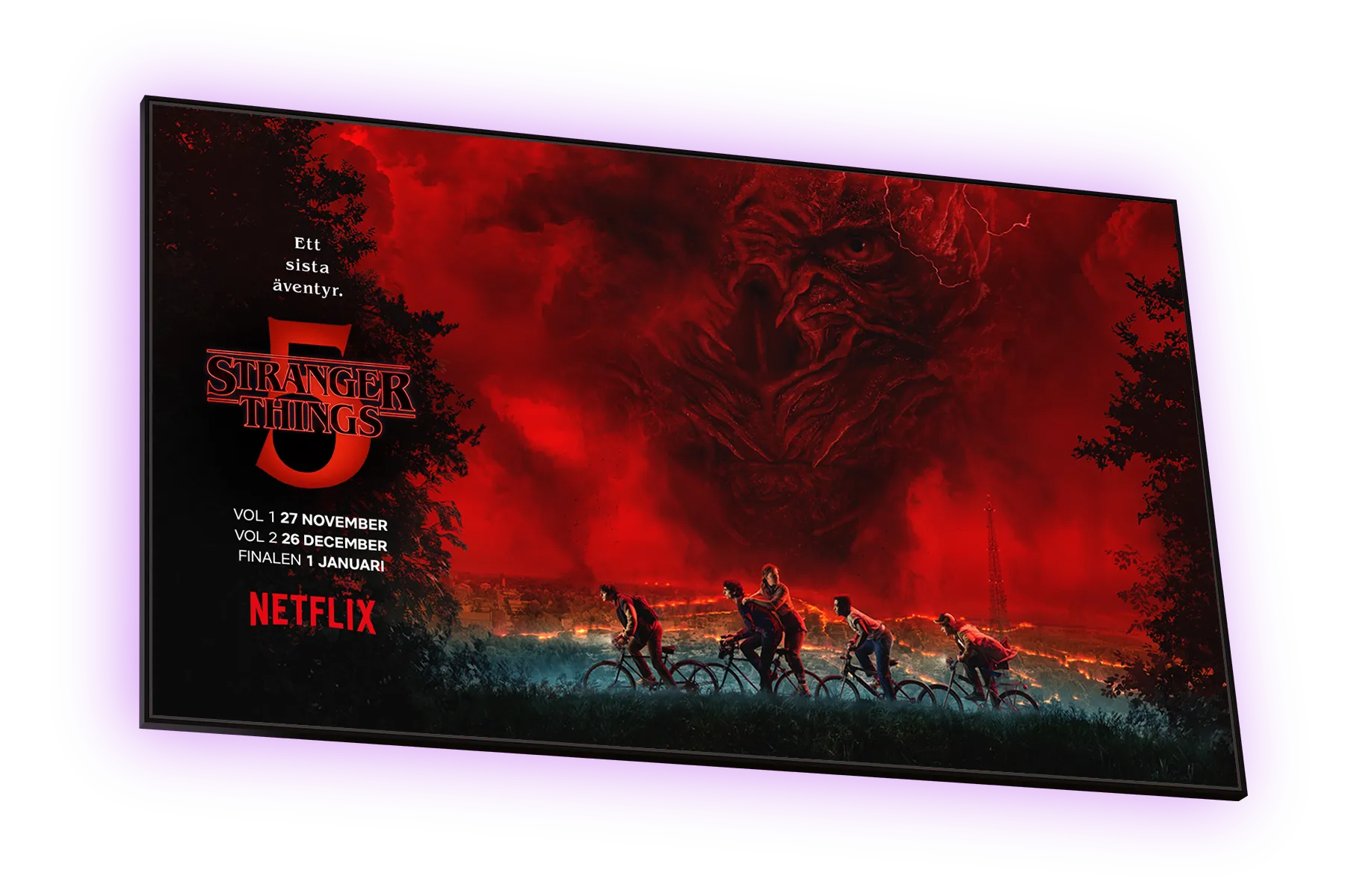 Missa inte den femte och sista säsongen av Stranger Things som har premiär och går att streama på Netflix från den 27 november 2025.