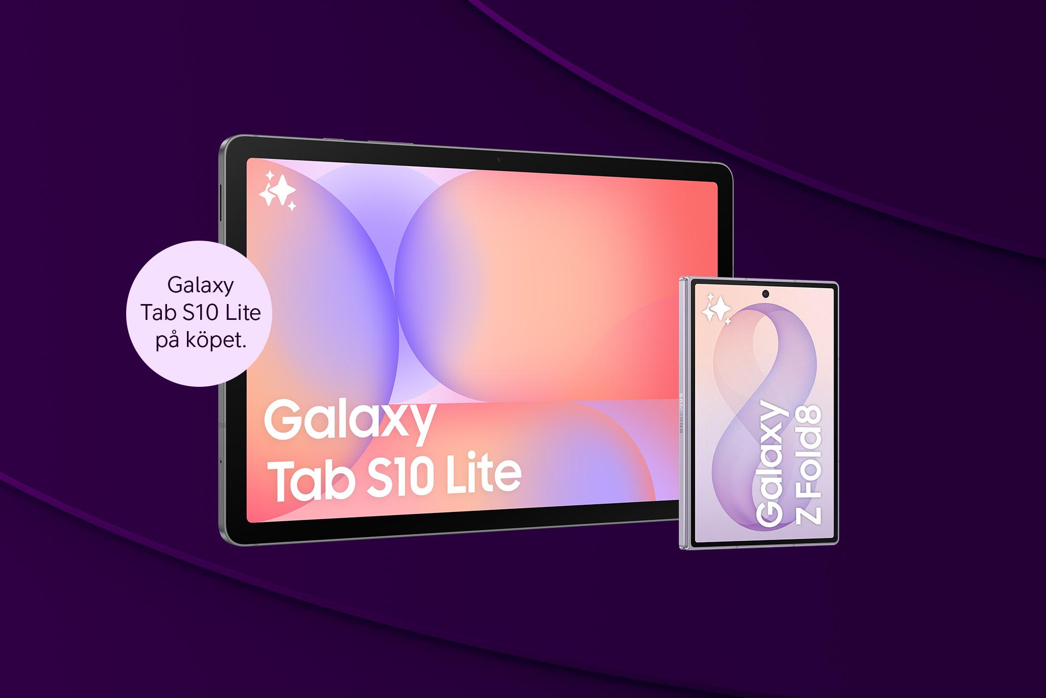 Samsung Galaxy Z Fold8 med Tab S10 Lite