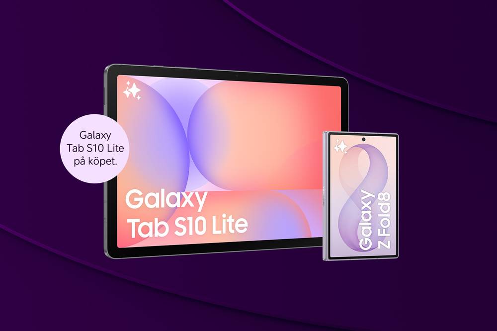 Samsung Galaxy Z Fold8 med Tab S10 Lite