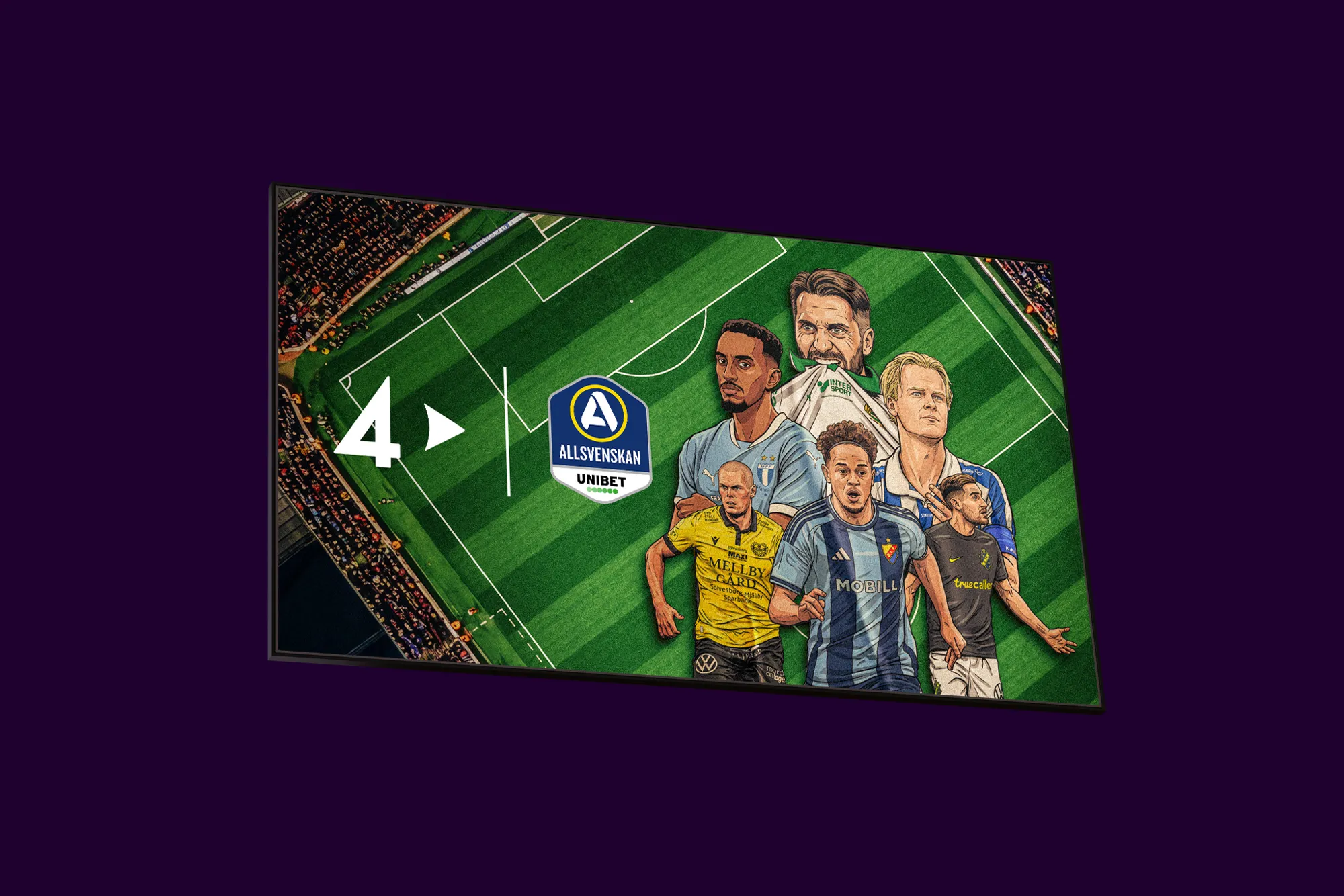 Streama Allsvenskan 2026 på TV4 Play med Telia. Missa ingenting med något av våra sportpaket med TV4 Play Sport Fotboll och sporträttigheterna till Allsvenskan 2026.
