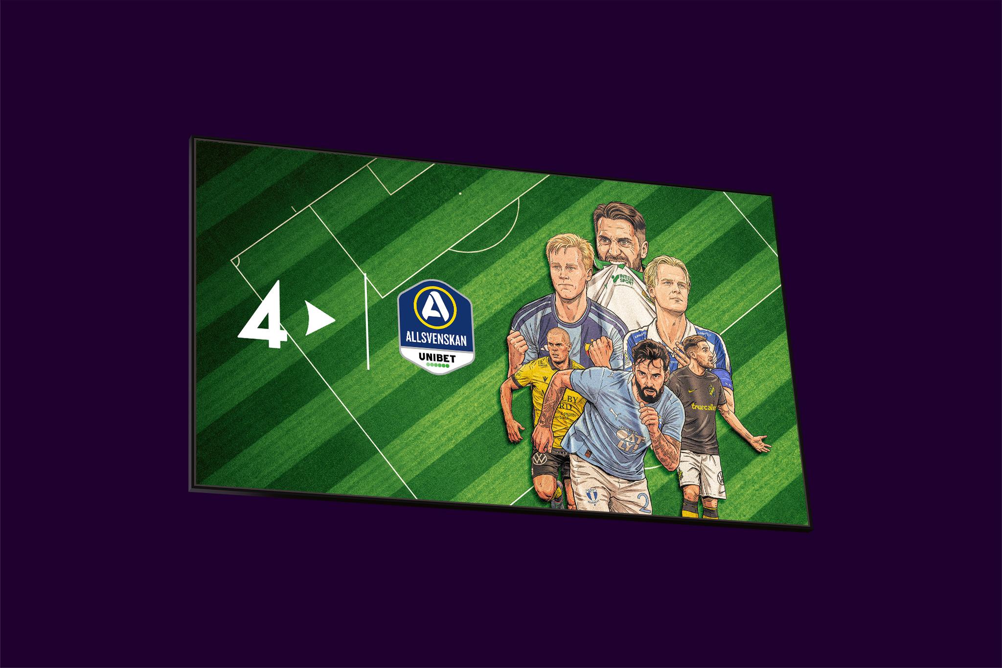 Streama Allsvenskan 2026 på TV4 Play med Telia. Missa ingenting med något av våra sportpaket med TV4 Play Sport Fotboll och sporträttigheterna till Allsvenskan 2026.
