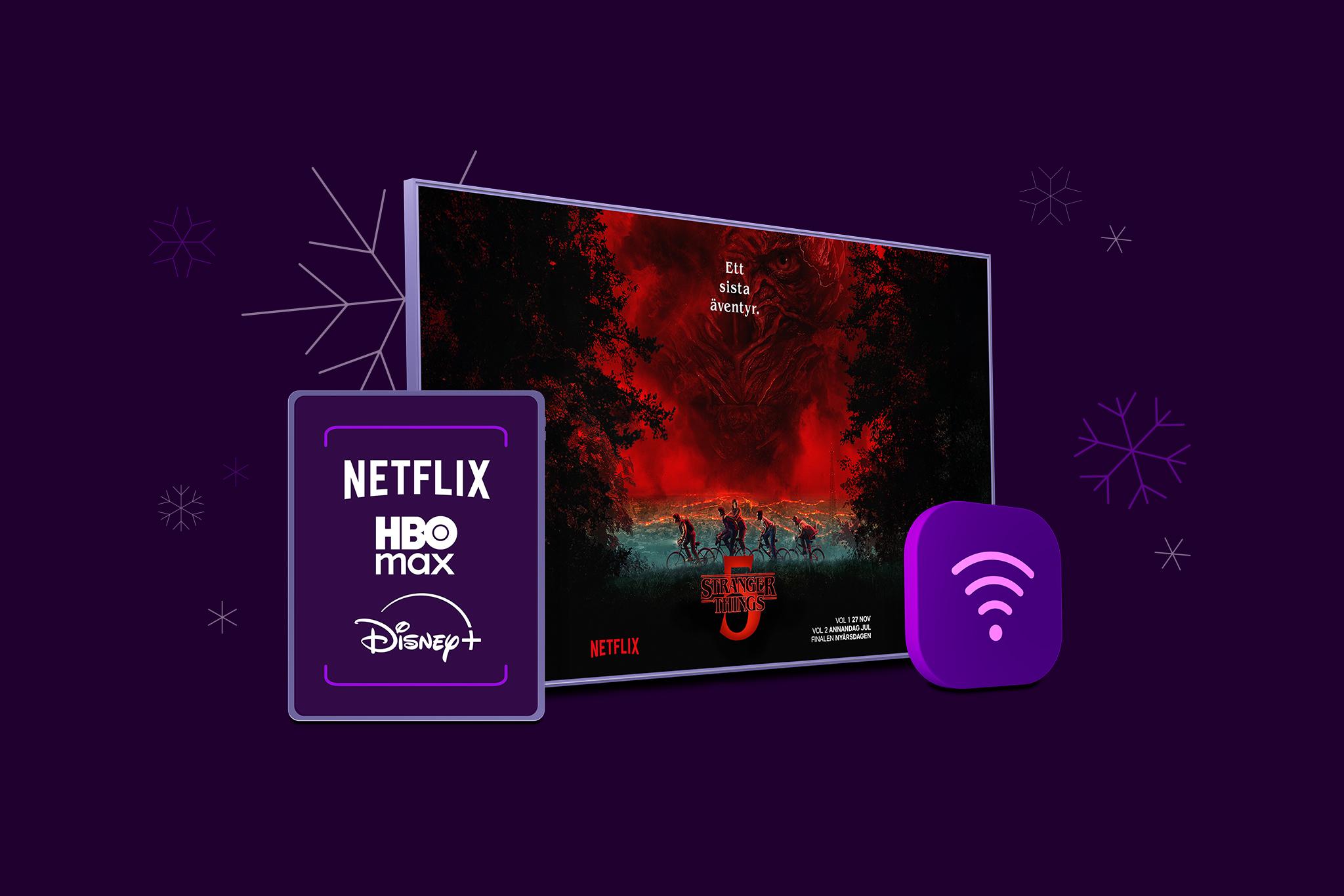 Missa inte vårt julerbjudande på bredband och tv – köp Bredband 150, Tv Mini och Streaming Mer under julen hos Telia 2025 och få en airfryer på köpet!