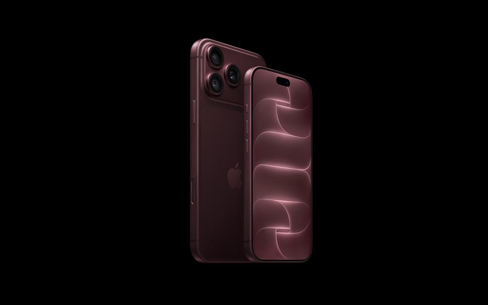 iPhone 18 Pro och Pro Max i färgen burgundy.