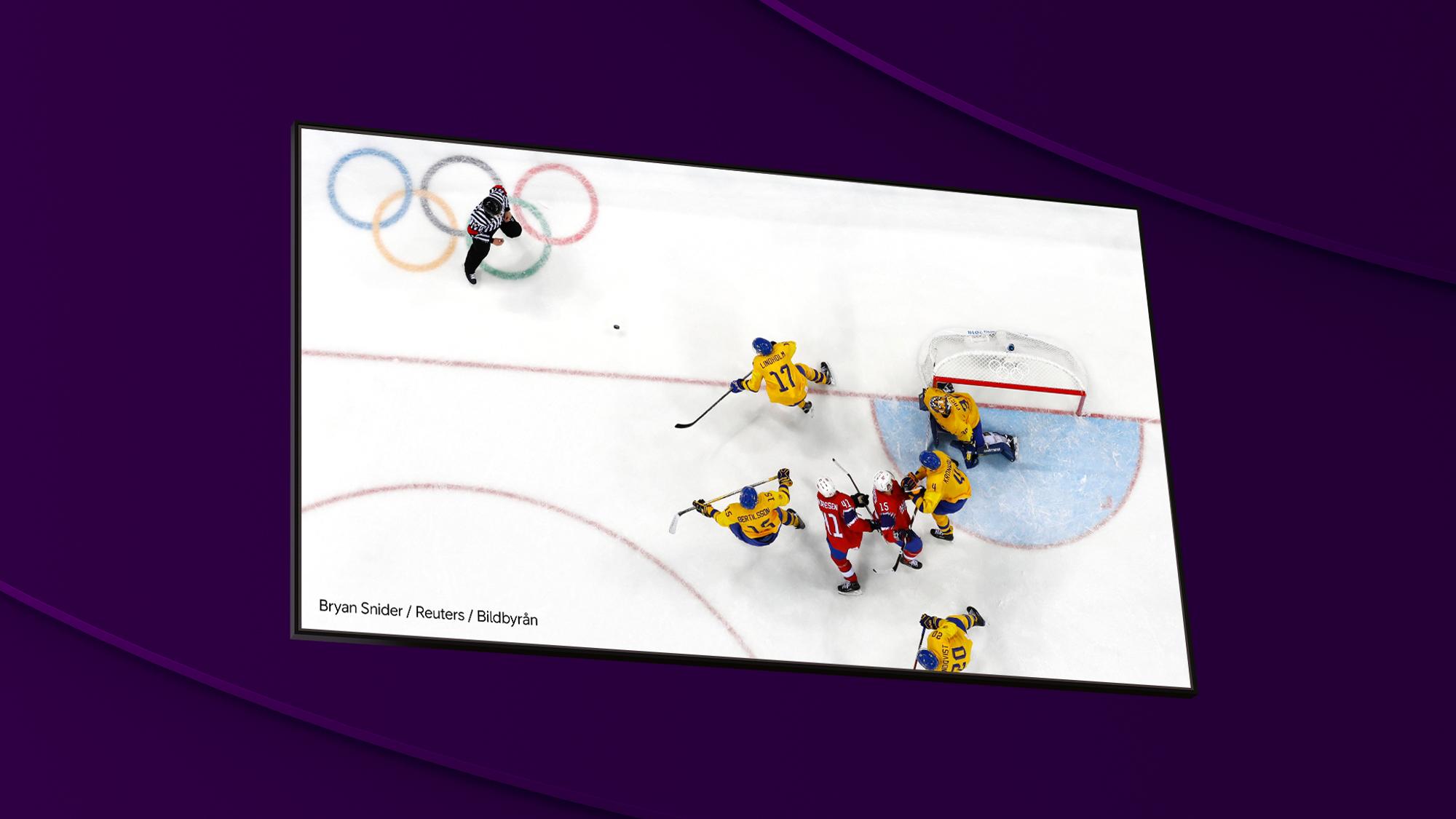 Streama allt från vinter-OS: hockey med Telia och något av våra sportpaket med sporträttigheterna till hela vinter-OS inkl. hockey-OS 2026.