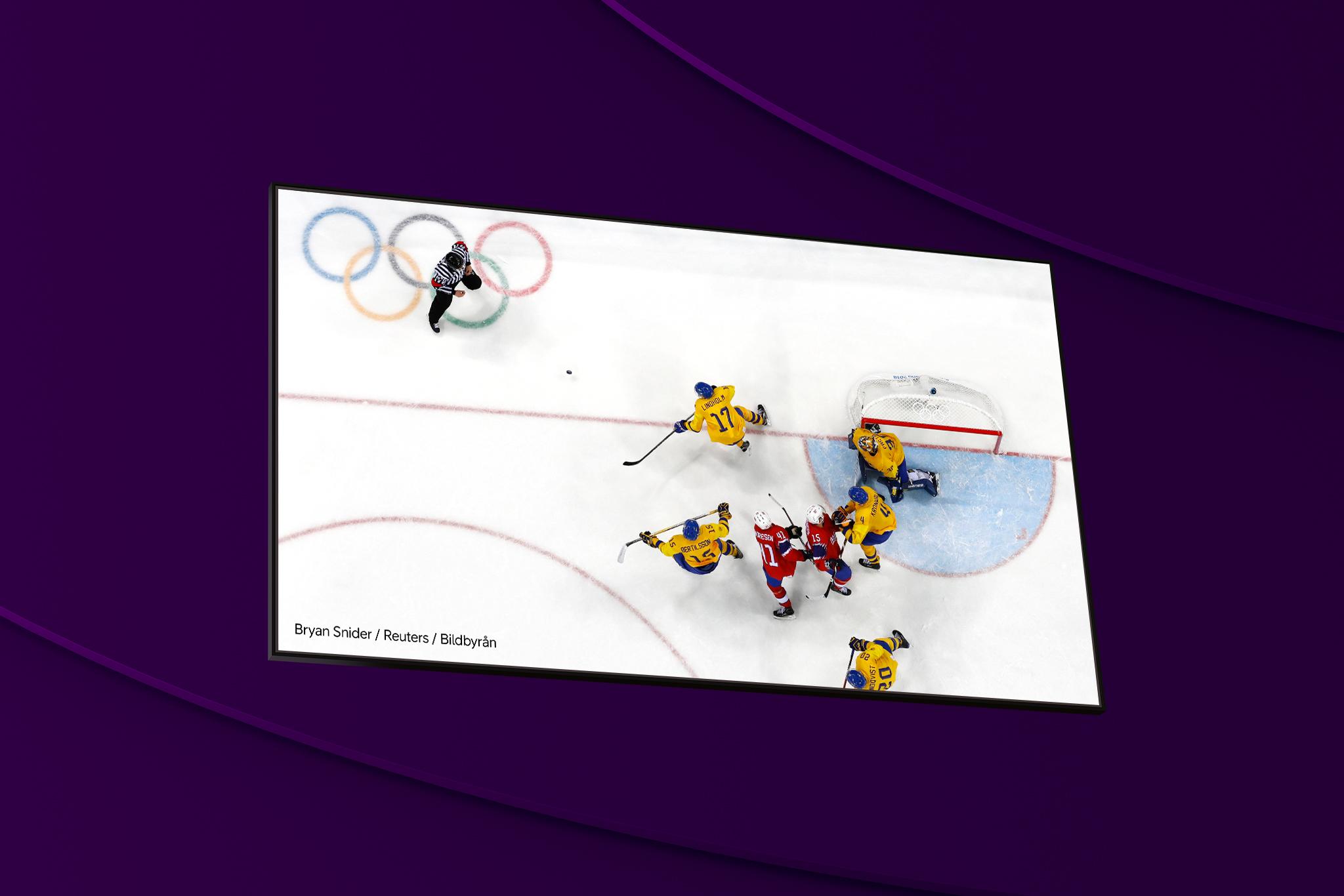 Streama allt från vinter-OS: hockey med Telia och något av våra sportpaket med sporträttigheterna till hela vinter-OS inkl. hockey-OS 2026.