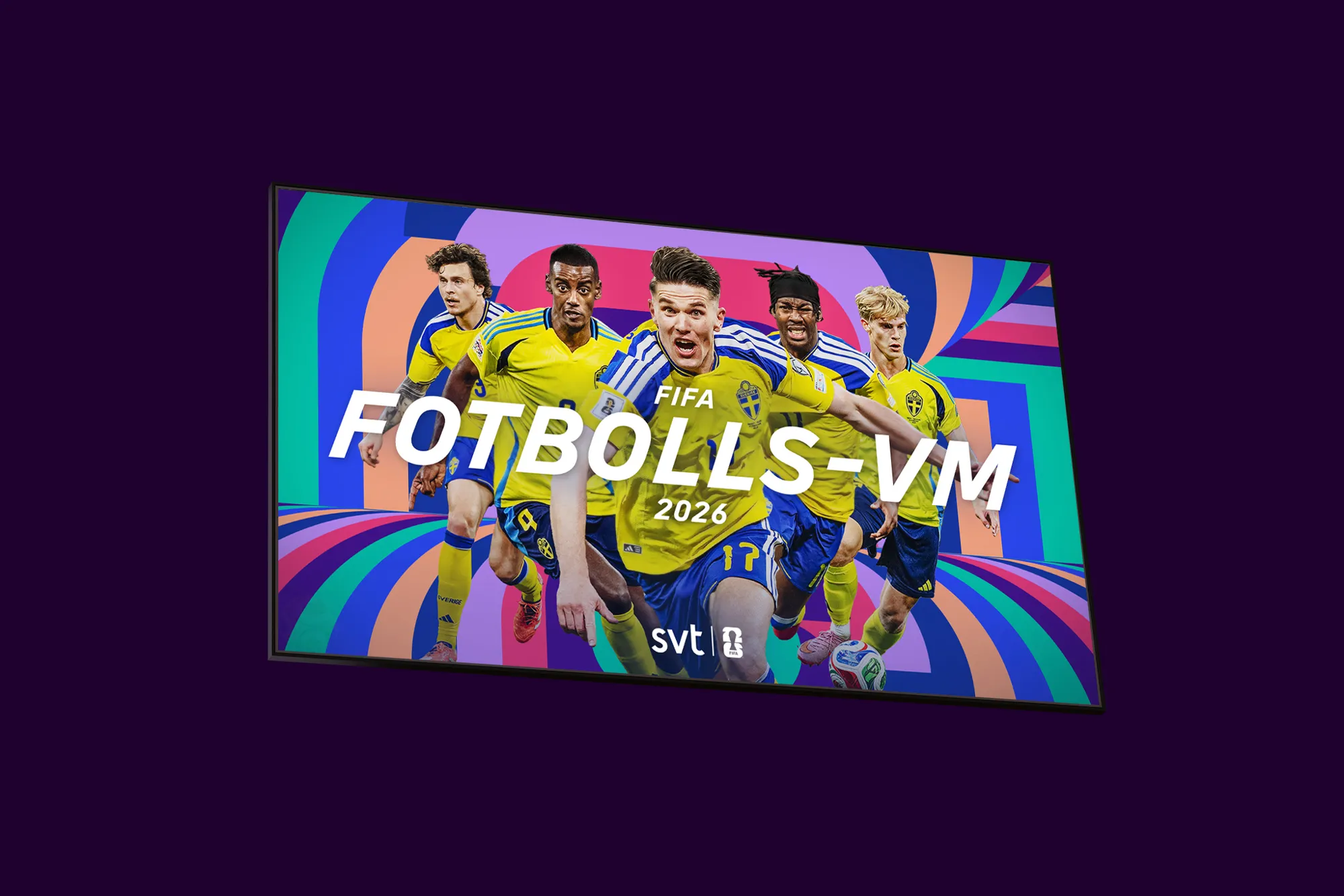 Se utvalda matcher i fotbolls-VM 2026 på SVT eller streama på SVT Play och något av våra tv- och streamingpaket.