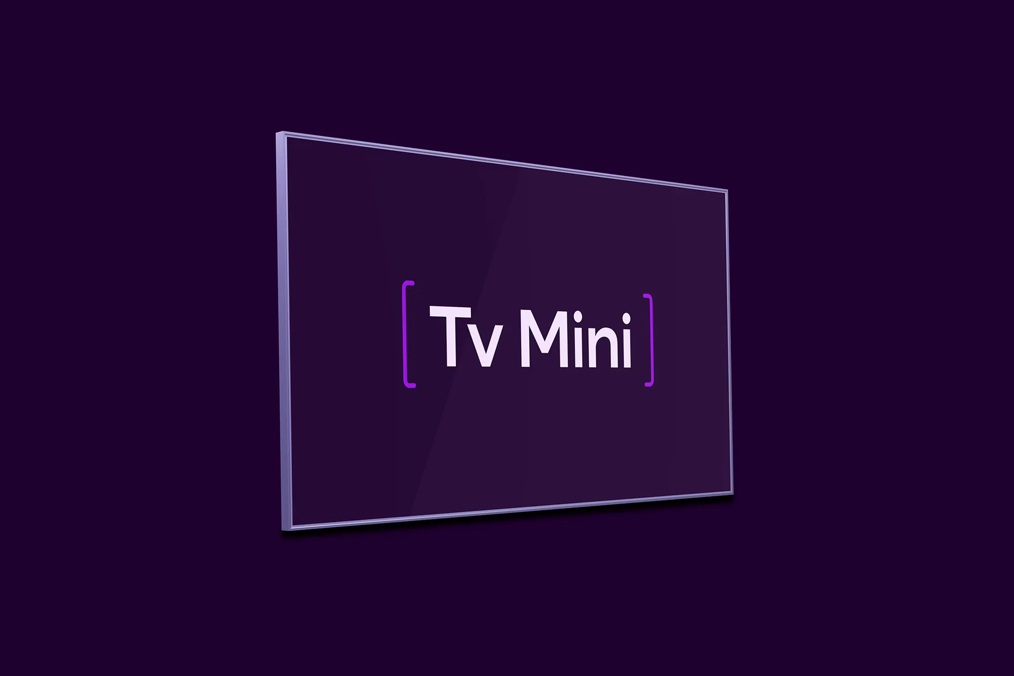 En tv-skärm med texten "Tv Mini" som representerar vårt populära tv-paket Tv Mini med 19 kanaler och streaming från TV4 Play.