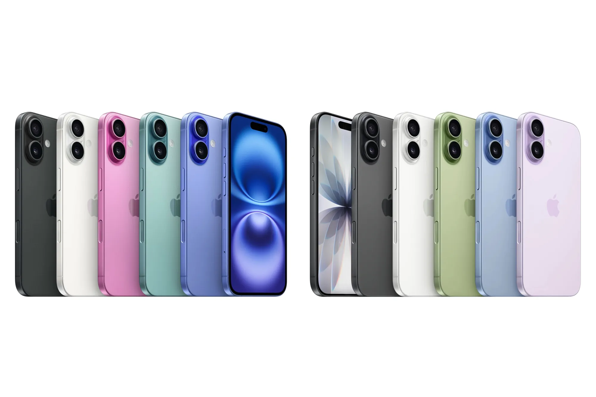 Alla färger av iPhone 16 och iPhone 17 uppradade 