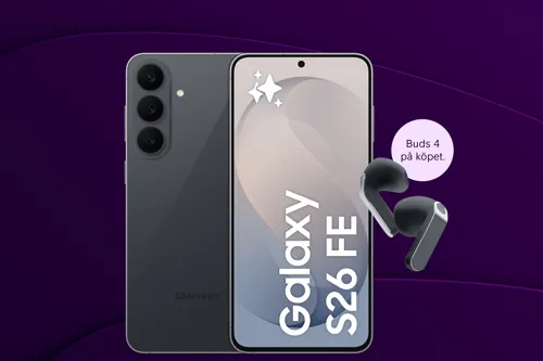 Galaxy S26 FE + hörlurar på köpet