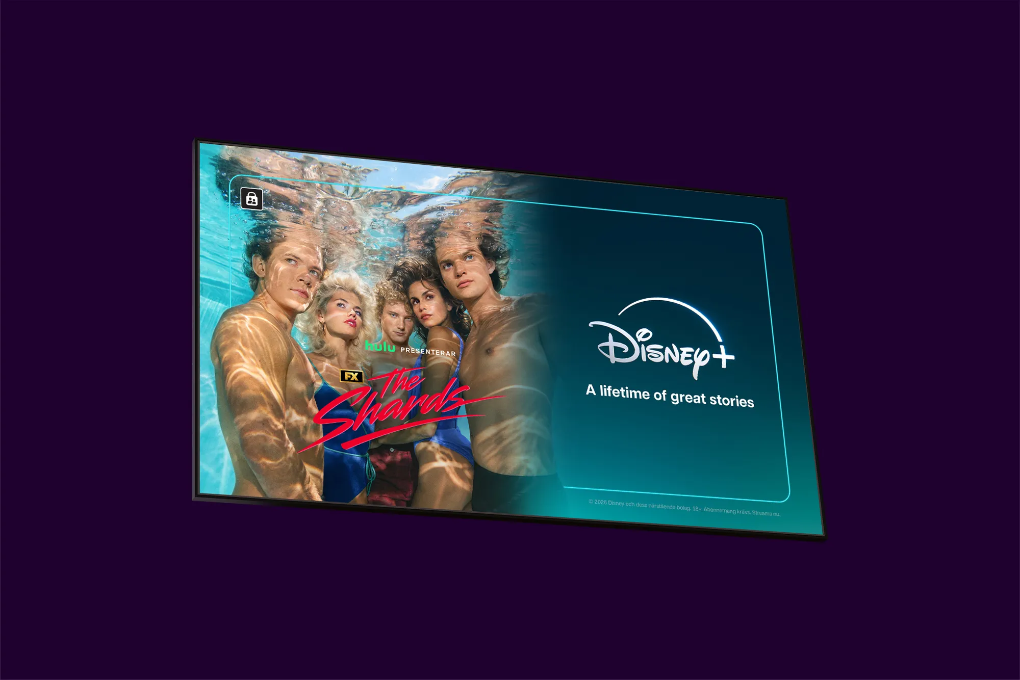 Huvudkaraktärerna i den nya amerikanska drama- och thrillerserien "The Shards" som går att streama på Disney+ från premiären den 6 augusti 2026.