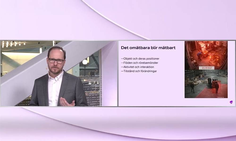 Bild från webbinarium om AI-kamera som smart sensor.