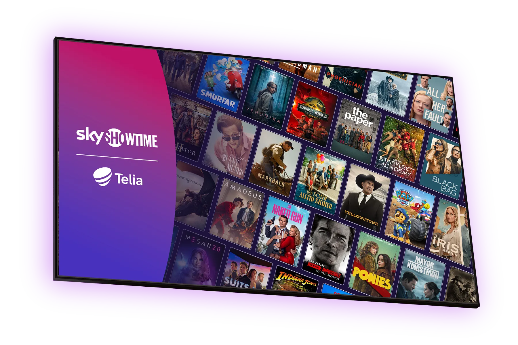 Översikt av aktuella titlar på SkyShowtime just nu – missa inte de populäraste filmerna och serierna med vårt tv- och streamingpaket Tv Mycket inkl. SkyShowtime.