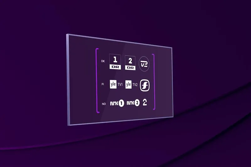 Komplettera ditt tv-paket genom att köpa till ett eller flera kanalpaket med tv-kanaler från Danmark, Finland och Norge.