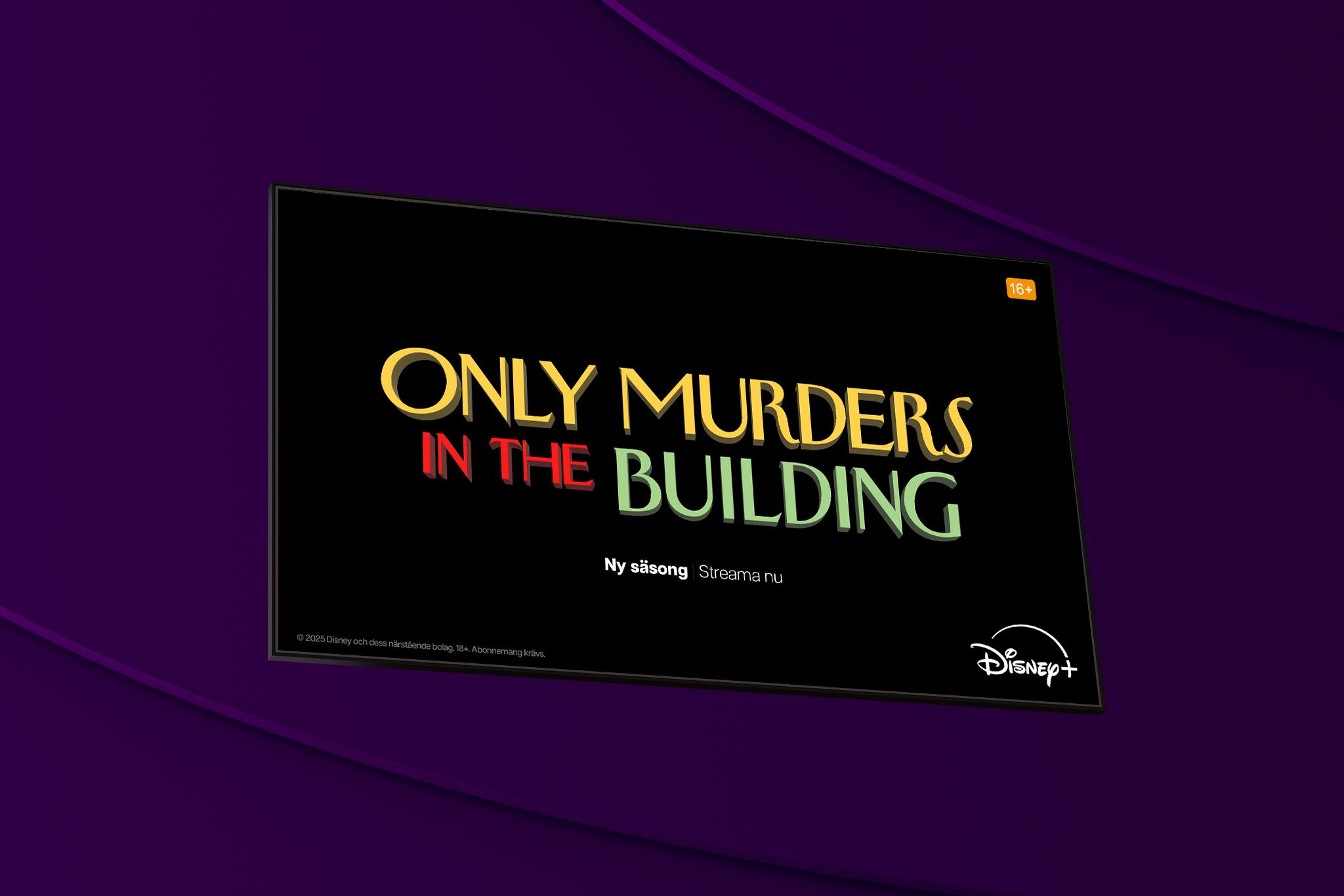 Only Murders in the Building är tillbaka med en ny säsong! Fortsätt följ Charles, Oliver och Mabel i kriminaldramaseriens femte säsong som går att streama på Disney+ med Telia nu!