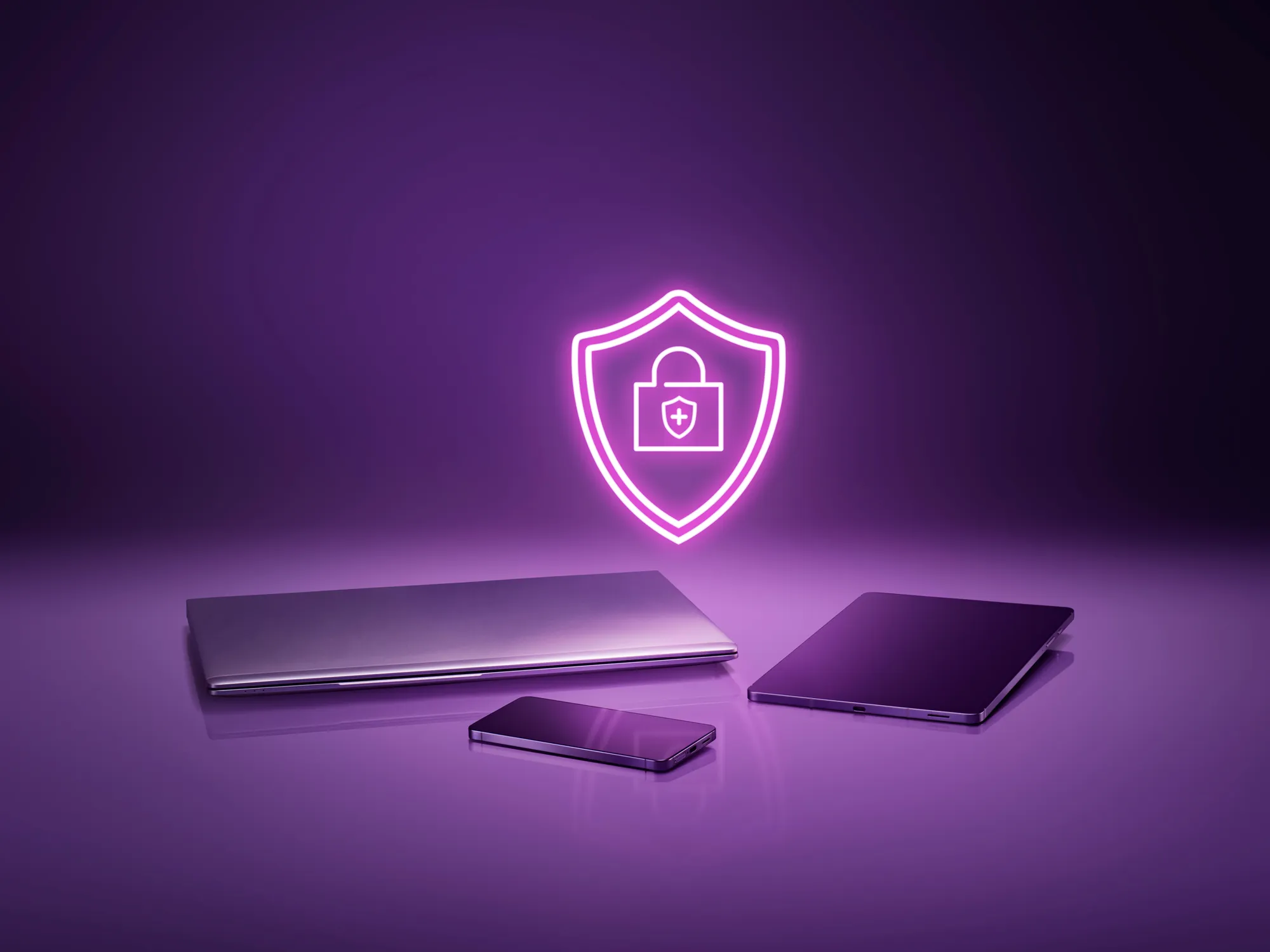 Ikon för Telia cybersäkerhet för dator, mobil och surfplatta.