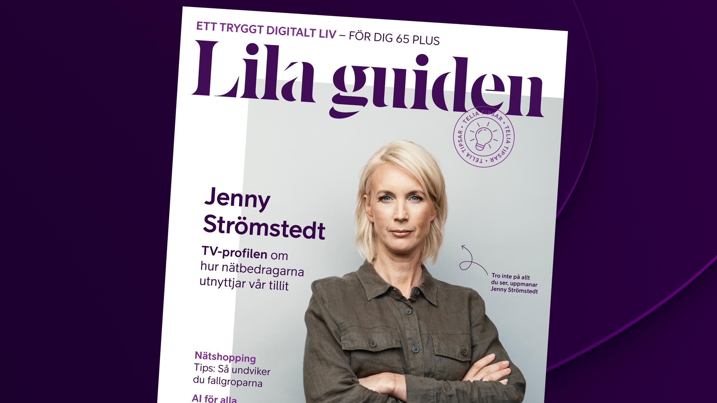 Omslaget till seniormagasinet Lila Guiden.