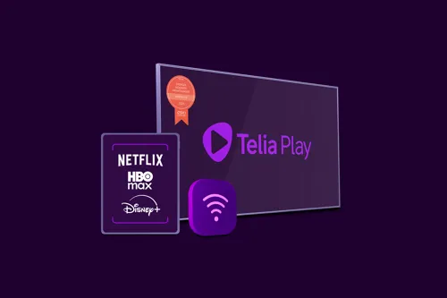 Samla bredband och tv i ett bredband och tv-paket hos oss till ett ännu bättre pris när du köper dem tillsammans jämfört med att köpa dem separat.