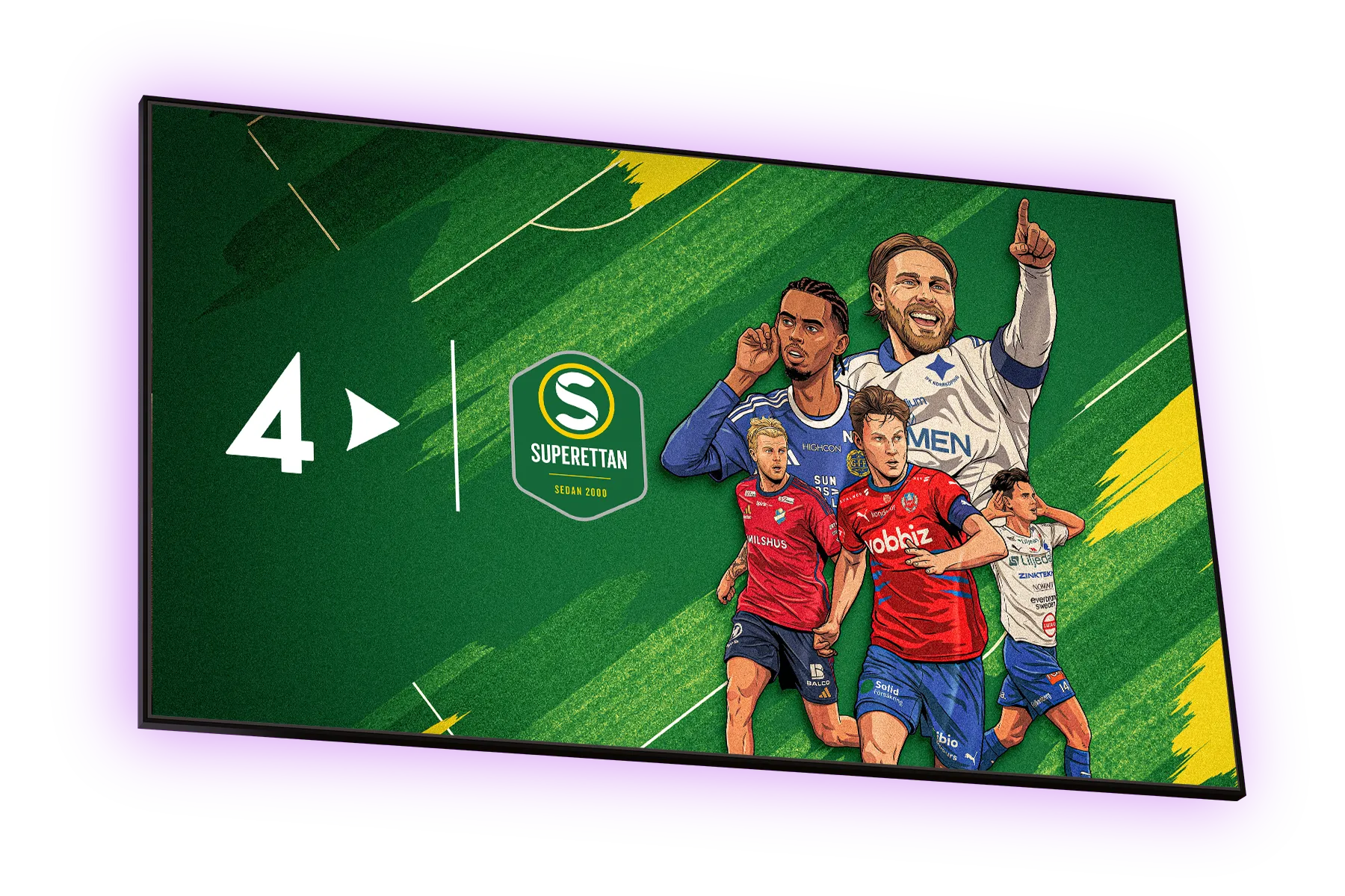 Streama Superettan 2026 på TV4 Play med Telia. Gör dig redo redan nu med något av våra sportpaket med sporträttigheterna till Superettan 2026.