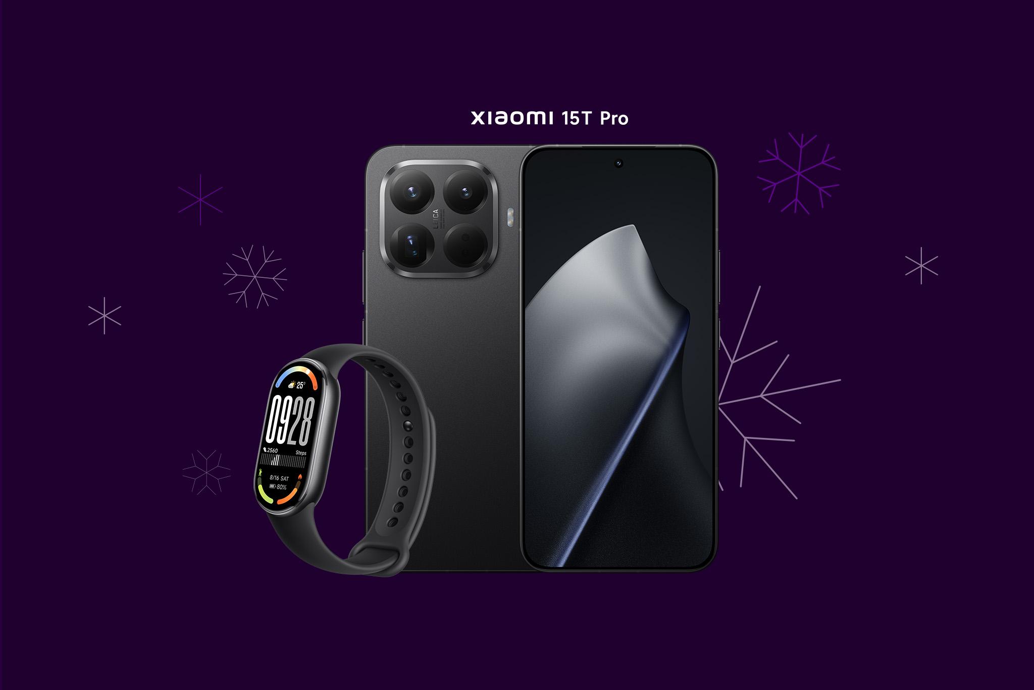Xiaomi 15T Pro + Smartband 10 klocka