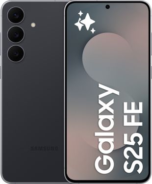 Samsung Galaxy S25 FE Front Back i svart