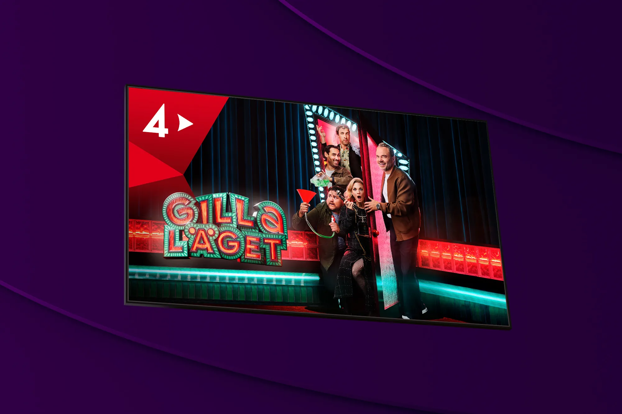 Innehåll från den nya humorsatsningen Gilla läget som går att streama på TV4 Play från och med premiären den 19 februari 2026.