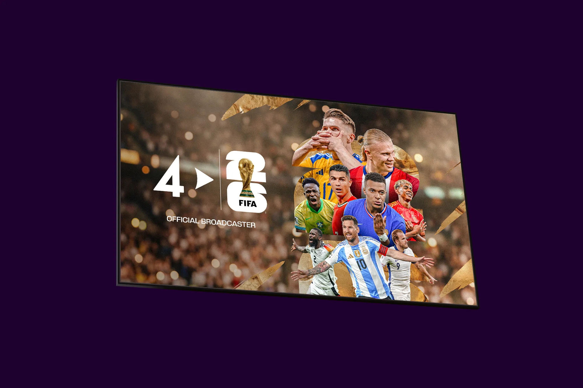 Se utvalda matcher i fotbolls-VM 2026 på TV4 eller streama på TV4 Play med något av våra tv- och streamingpaket.