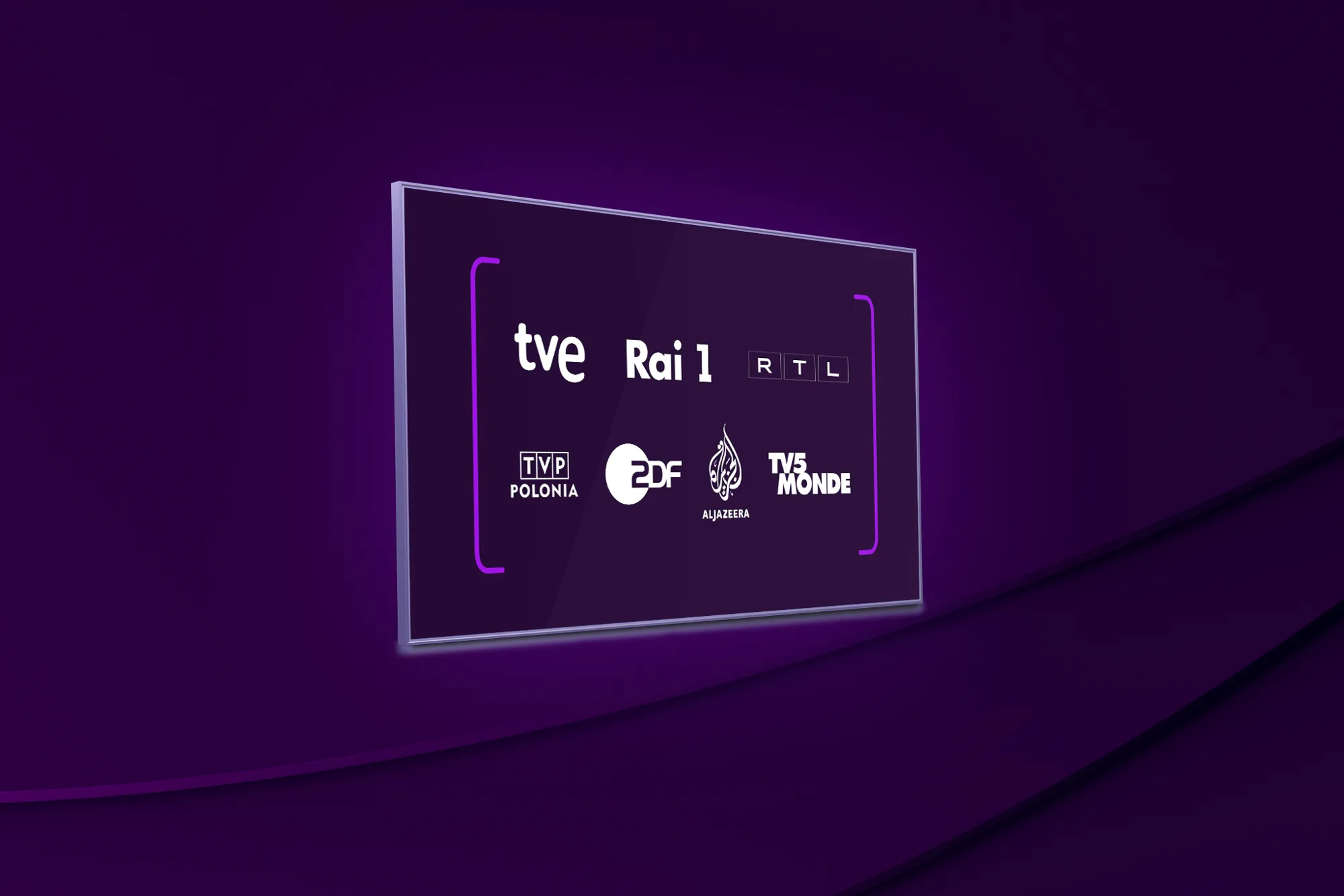 Komplettera ditt tv-paket genom att köpa till en eller flera tv-kanaler – välj bland internationella kanaler som TVE International, Rai Uno, RTL, TV Polonia, ZDF, Al Jazeera English och TV5 Monde.