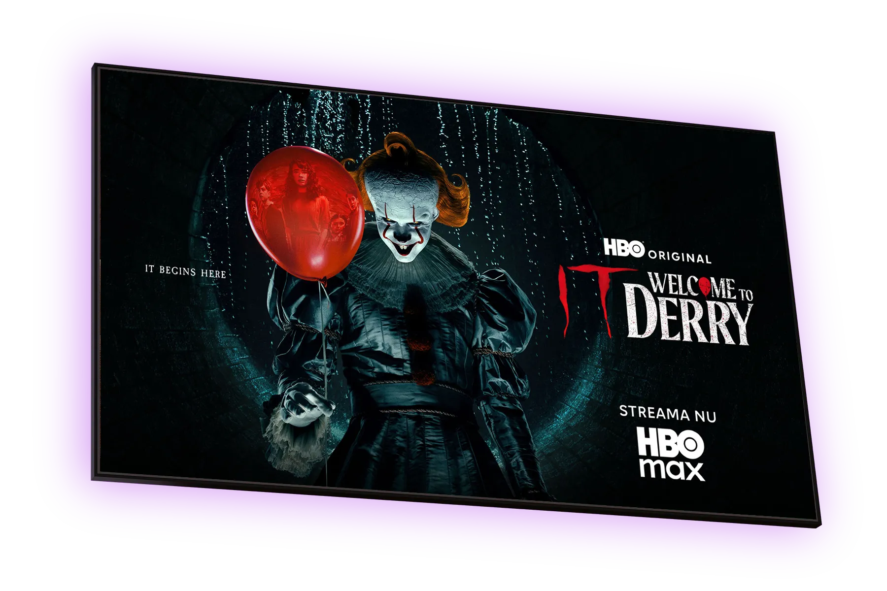 Innehåll från den nya amerikanska skräckserien som är en förhistoria till de populära IT-filmerna. Streama IT: Welcome to Derry på HBO Max med Telia från den 27 oktober 2025.