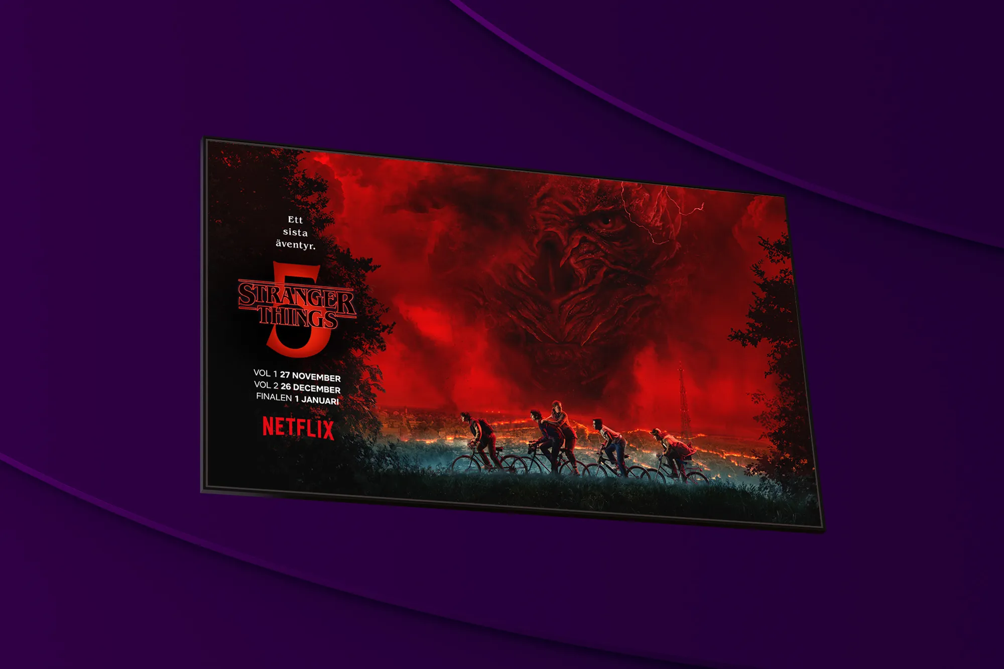 Missa inte den femte och sista säsongen av Stranger Things som har premiär och går att streama på Netflix från den 27 november 2025.