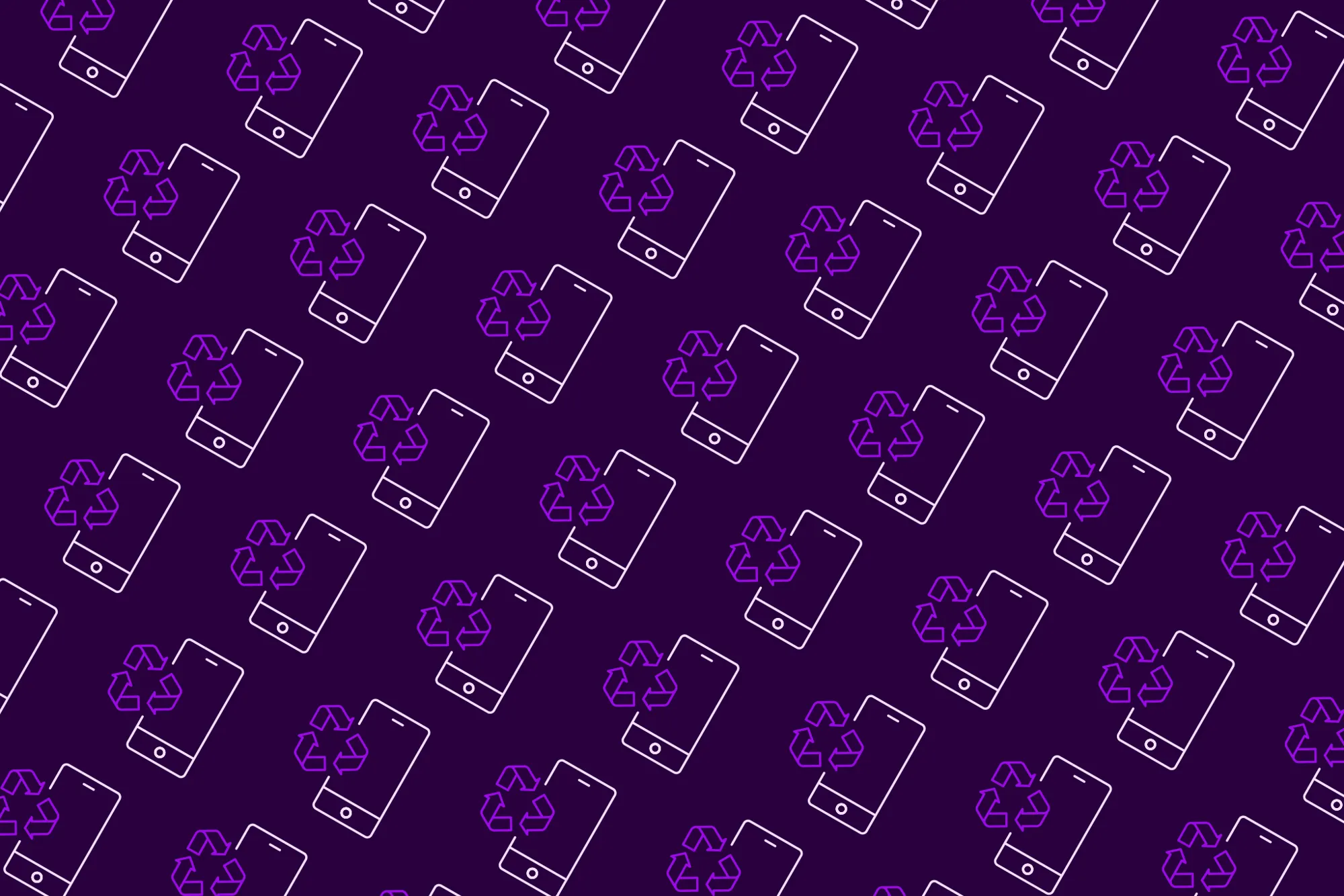 Ikoner med mobil och panta