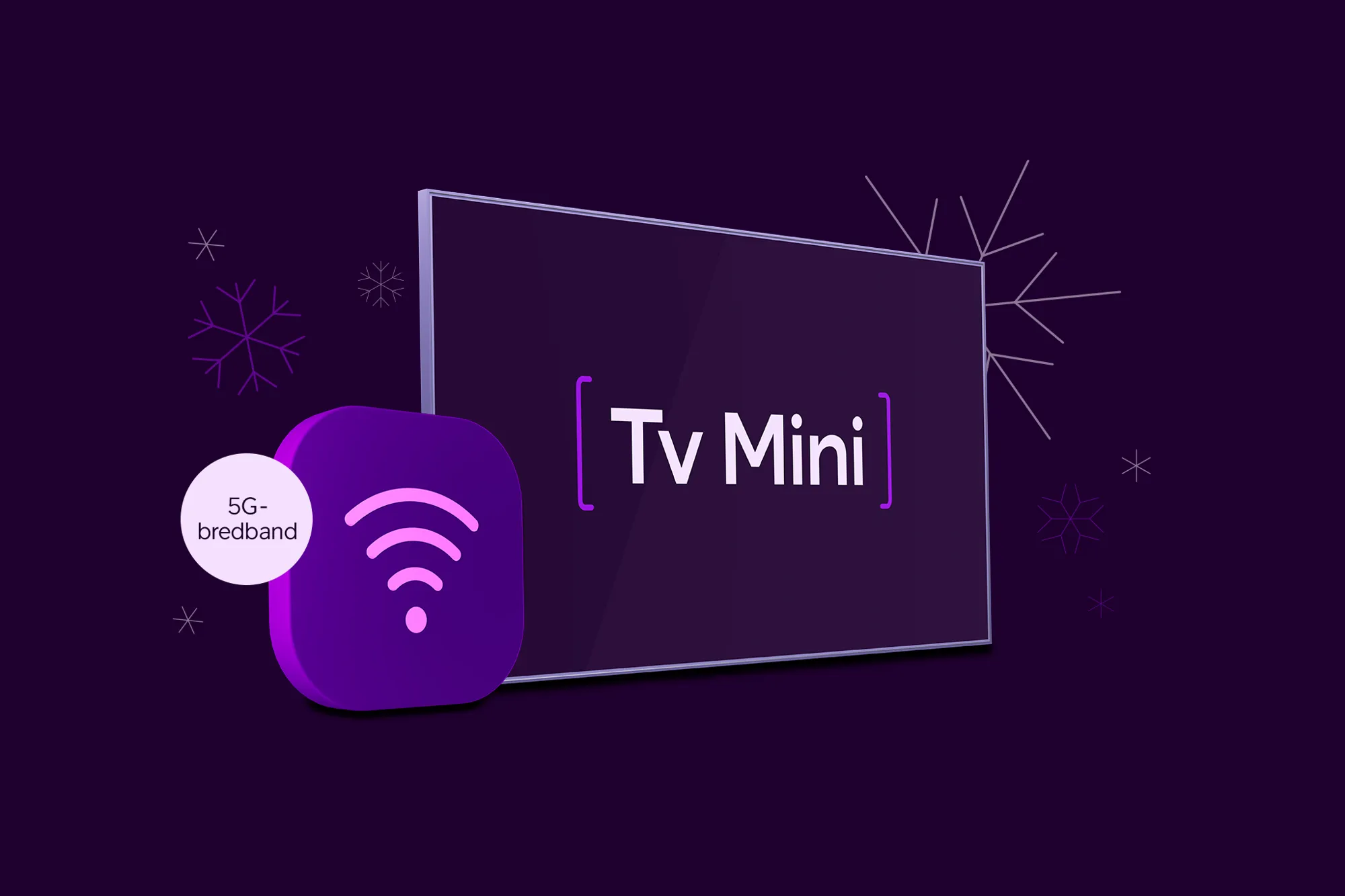 Missa inte vårt julerbjudande på 5G-bredband och tv – köp Mobilt bredband Hemma och Tv Mini till kampanjpris under julen hos Telia 2025 och få dessutom en airfryer på köpet!