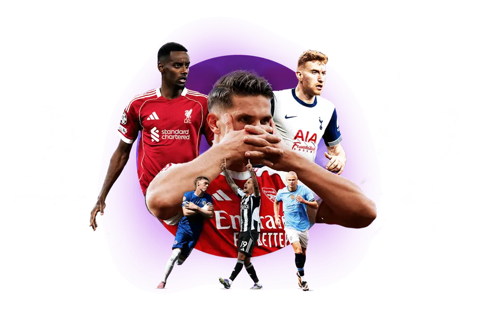 Aktuella fotbollsspelare tillsammans med streamingtjänsterna som ingår i Stora sportpaketet: Viaplay, Amazon Prime, Disney+ och HBO Max.