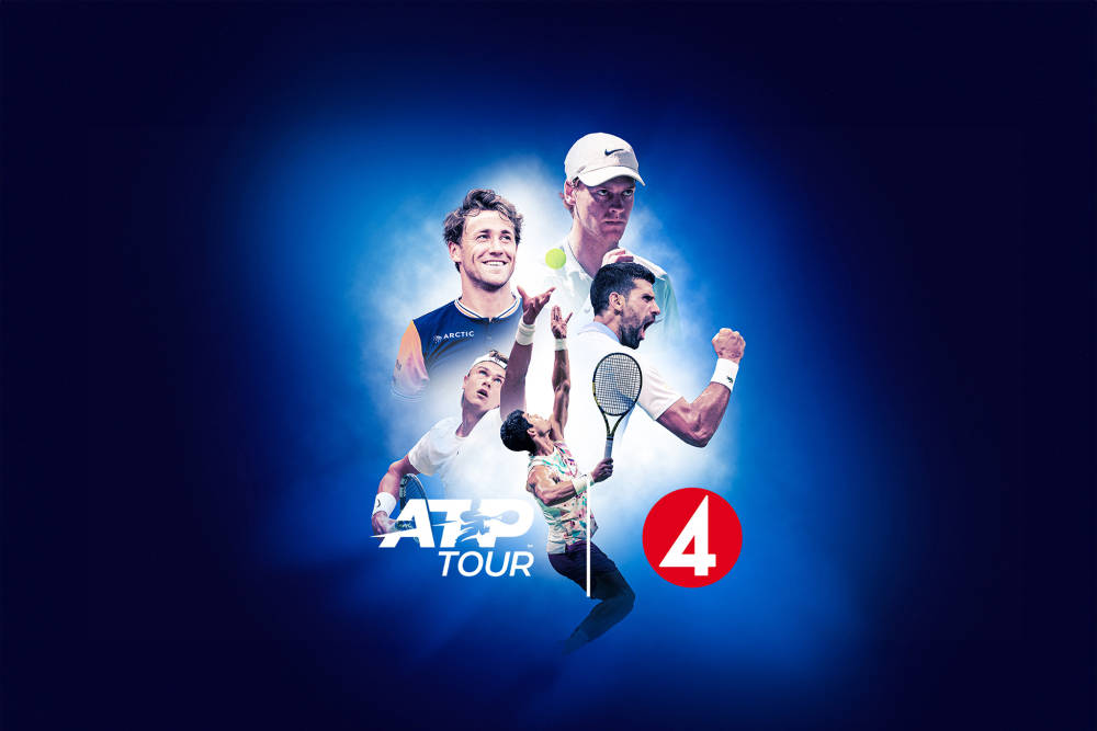 Följ med i ATP Touren under 2024 på TV4 Play och TV4 Tennis visas matcherna., TV4