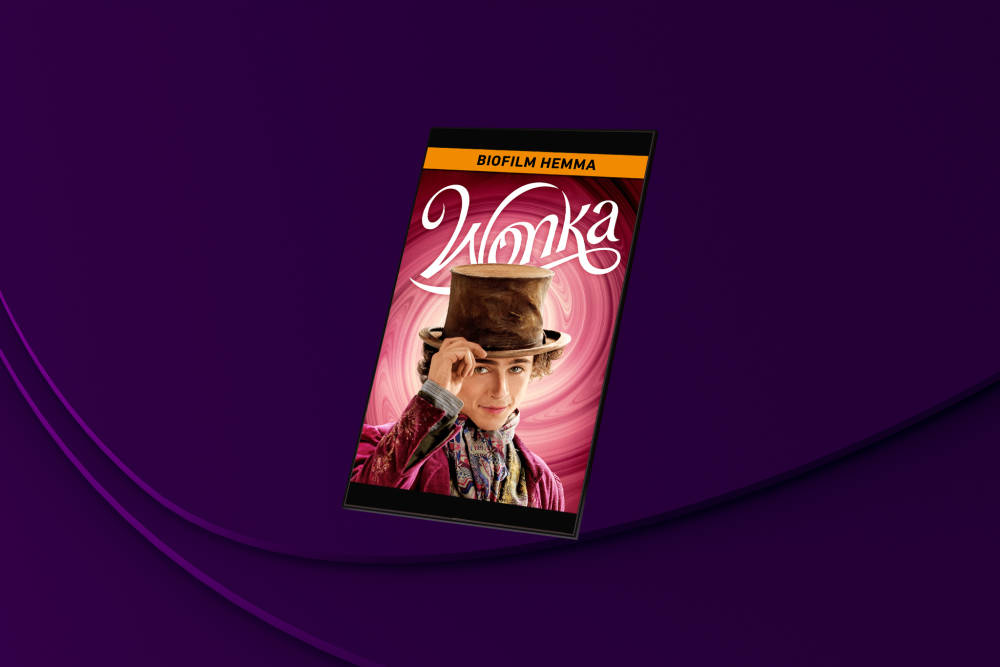 Storfilmen Wonka är bara en av alla filmer du kan se i februari på Filmbutiken genom SF Anytime. , SF Anytime